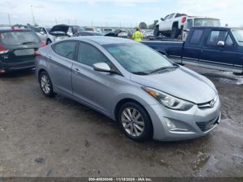  Salvage Hyundai ELANTRA