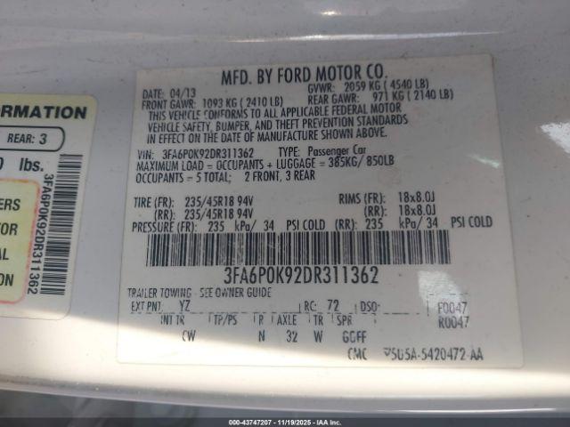 Ford Fusion Titanium Image 11