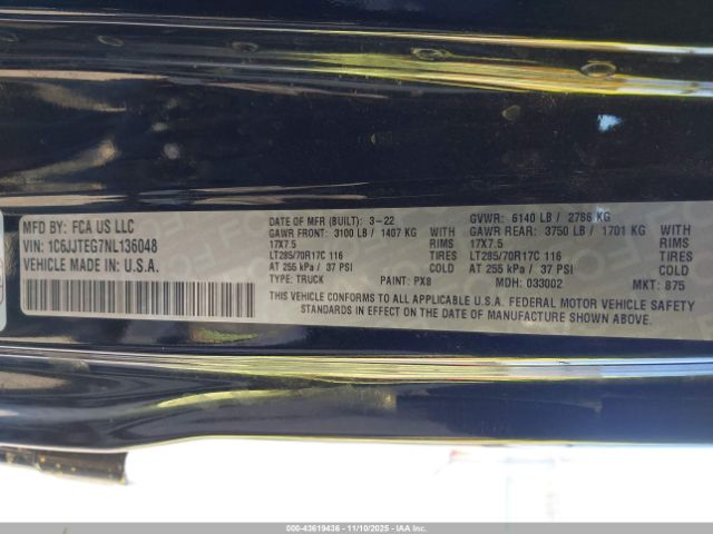 Jeep Gladiator Mojave 4x4 Image 8