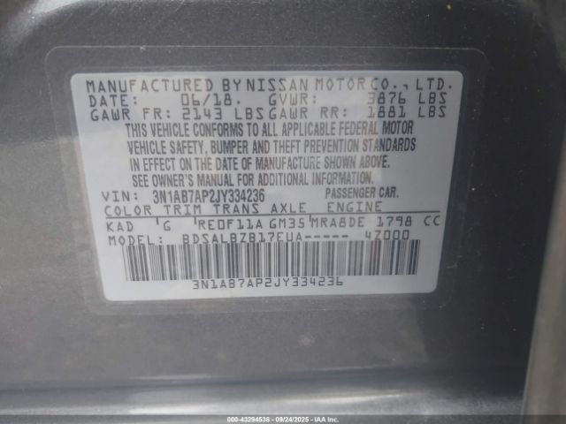 Nissan Sentra S Image 9