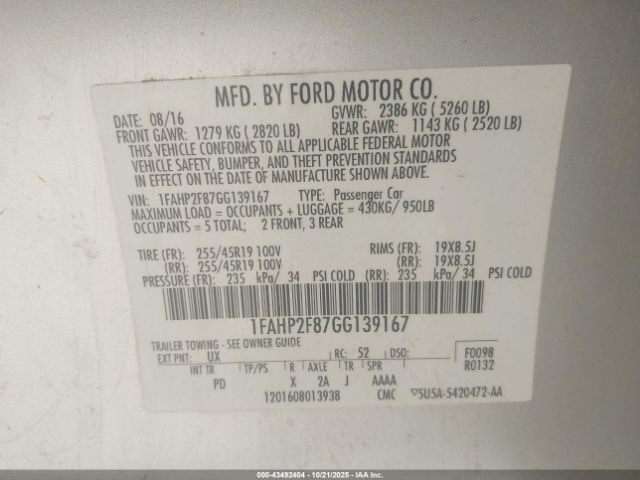 Ford Taurus Limited Image 8