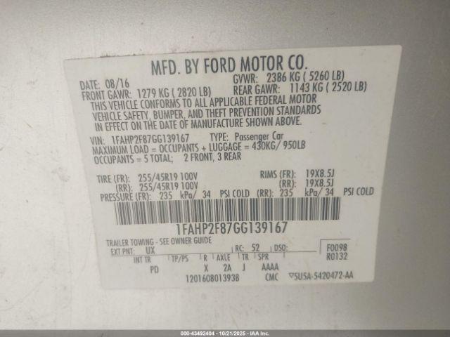 Ford Taurus Limited Image 8