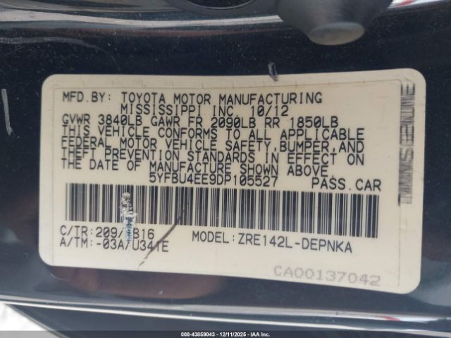 Toyota Corolla Le Image 7