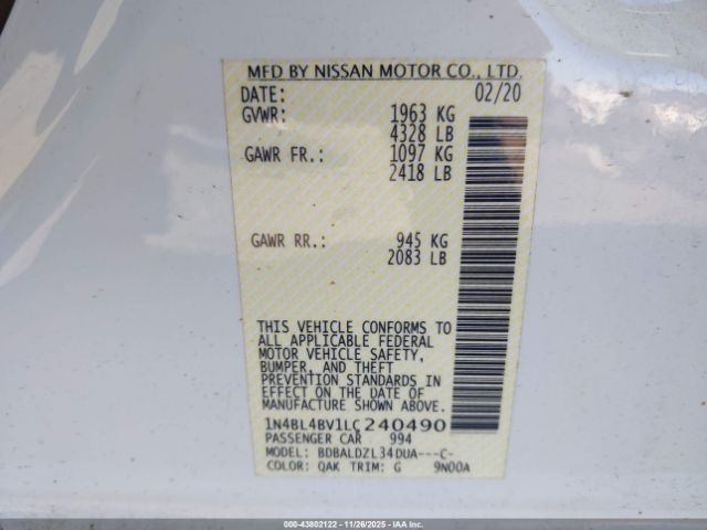 Nissan Altima S Fwd Image 16