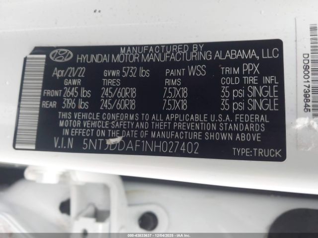 Hyundai SANTA CRUZ Sel Premium Image 13