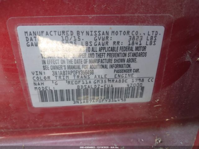 Nissan Sentra Sv Image 2