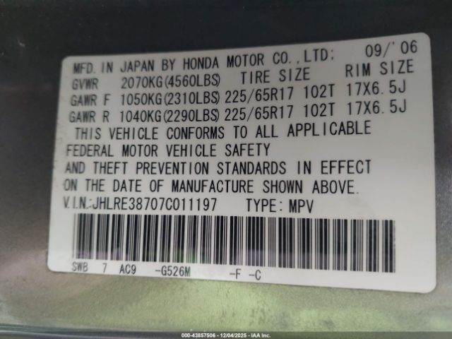 Honda CR-V Ex-l Image 8